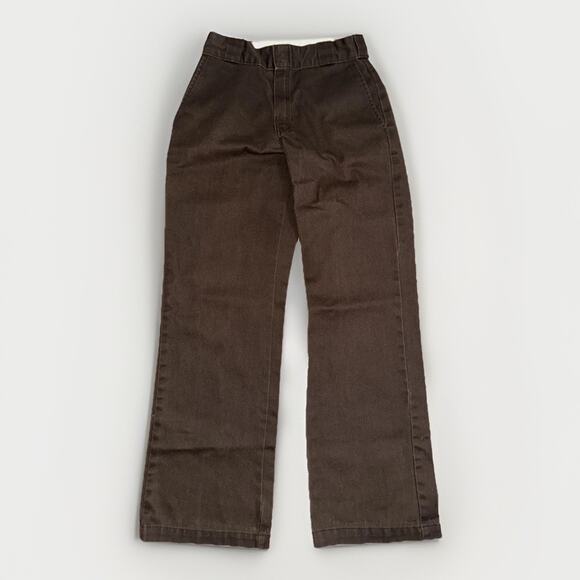 Dickies 874 Original Fit Work Pants Brown 26x29 Double Knee Skater Workwear Y2K - Picture 2 of 5